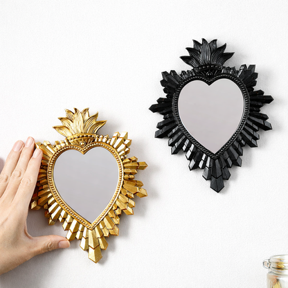 Decorative Heart Mirror Wall Statement Piece