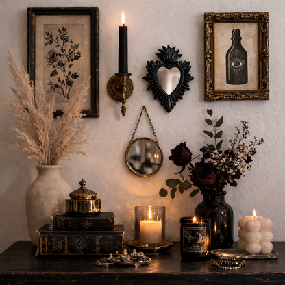 Decorative Heart Mirror Wall Statement Piece