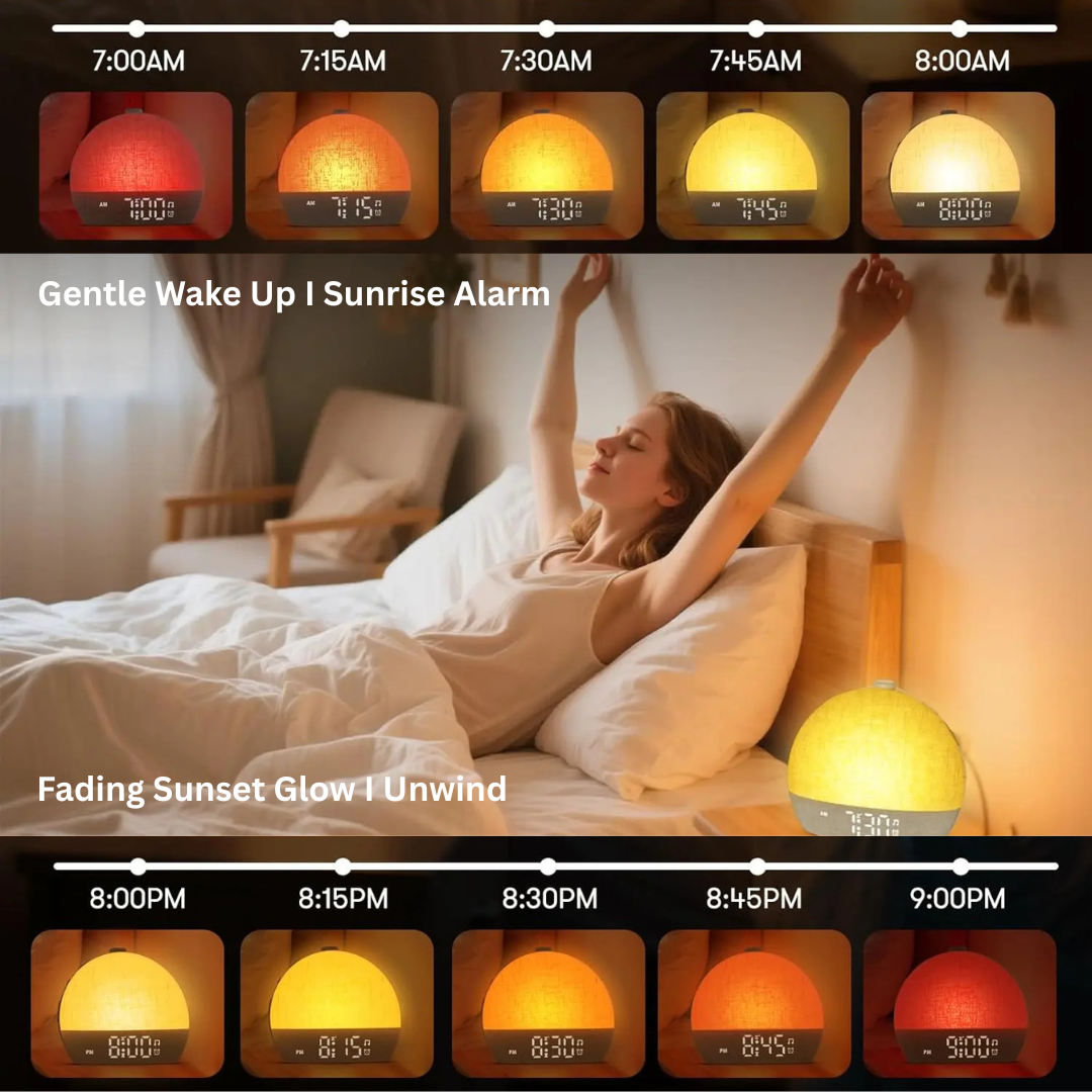 Sunrise Alarm Clock with White Noise