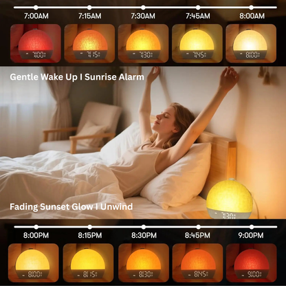 Sunrise Alarm Clock with White Noise
