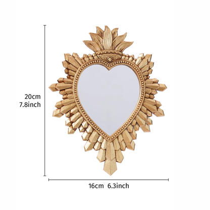 Decorative Heart Mirror Wall Statement Piece