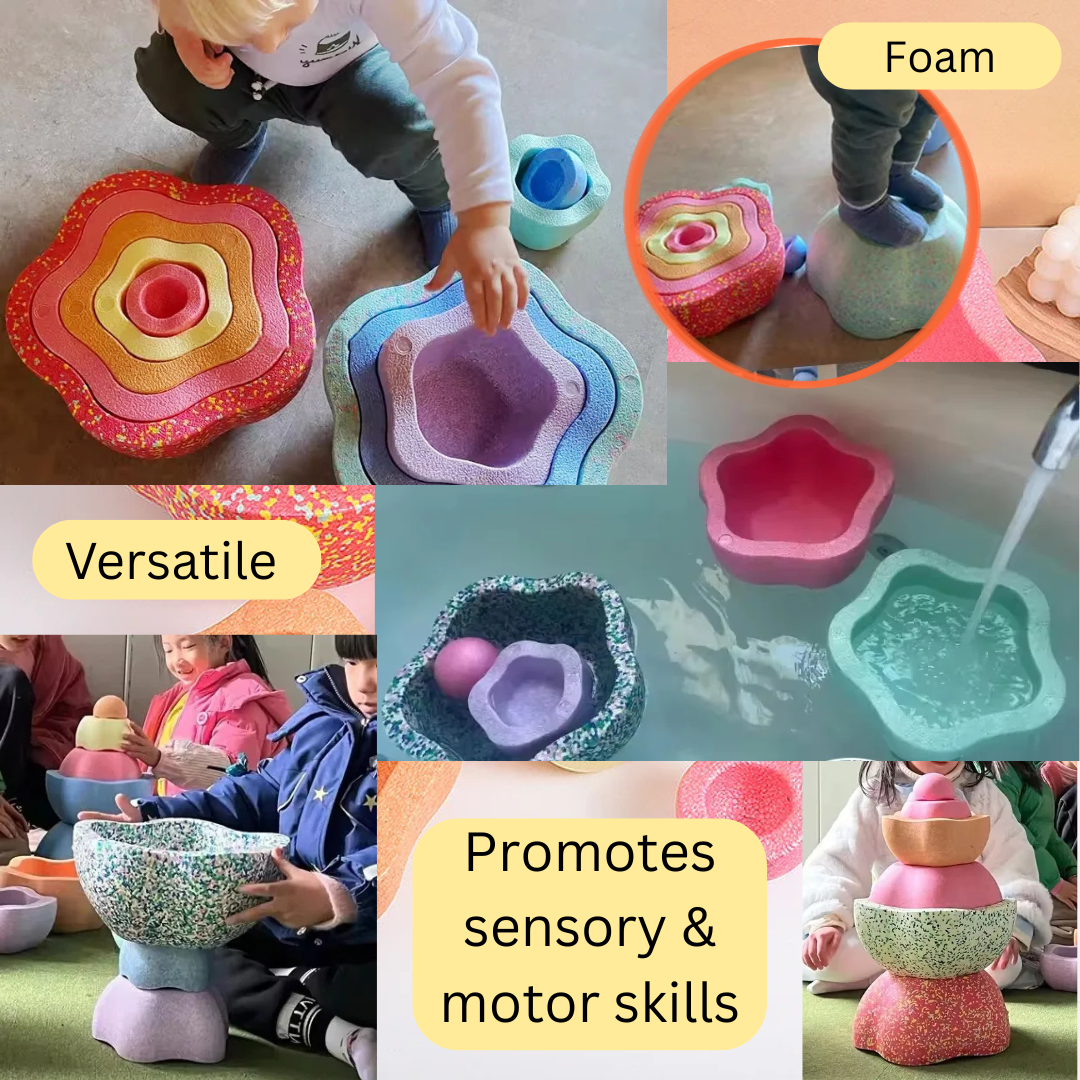 Children's Foam Stepstones Balance Play Set