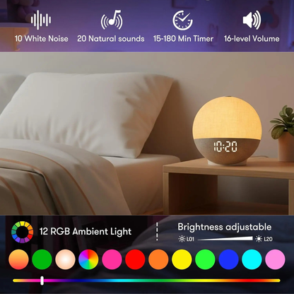 Sunrise Alarm Clock with White Noise